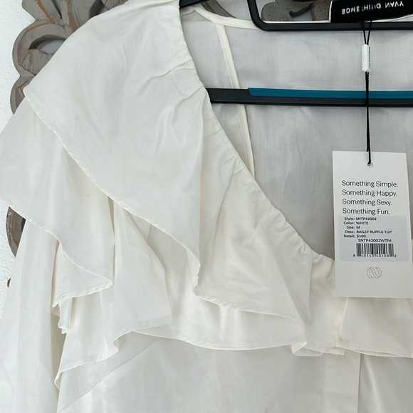 Something Navy Bailey Ruffle Top - Picture 6 of 9